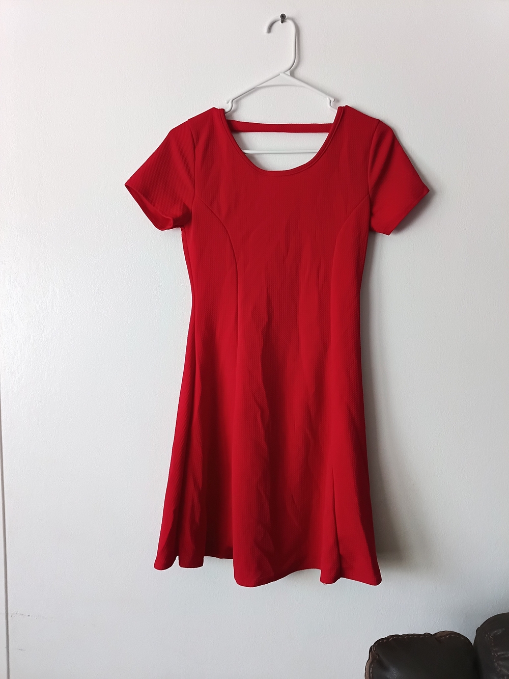 Mady & Nell Classic Red Fit-and-Flare Women’s Dress Sz. L